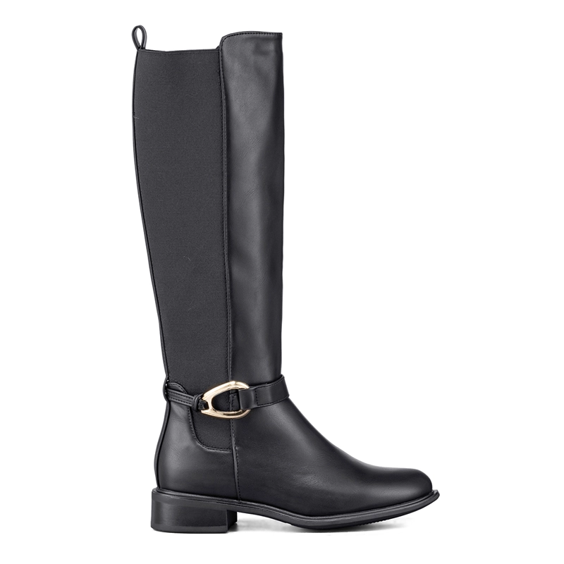 BOTA LARGA MUJER CASUAL PU MODA CLASICO WEIDE ZS70 - 5