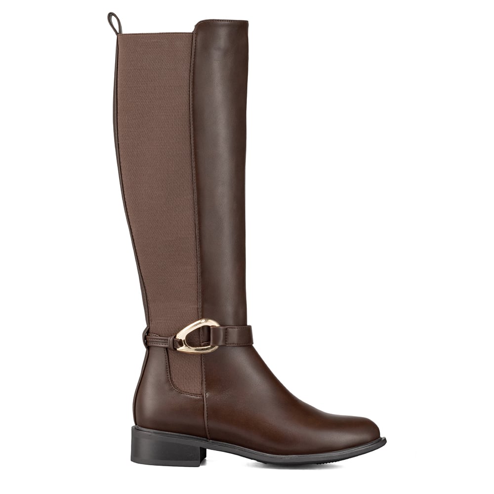 BOTA LARGA MUJER CASUAL PU MODA CLASICO WEIDE ZS70 - 5