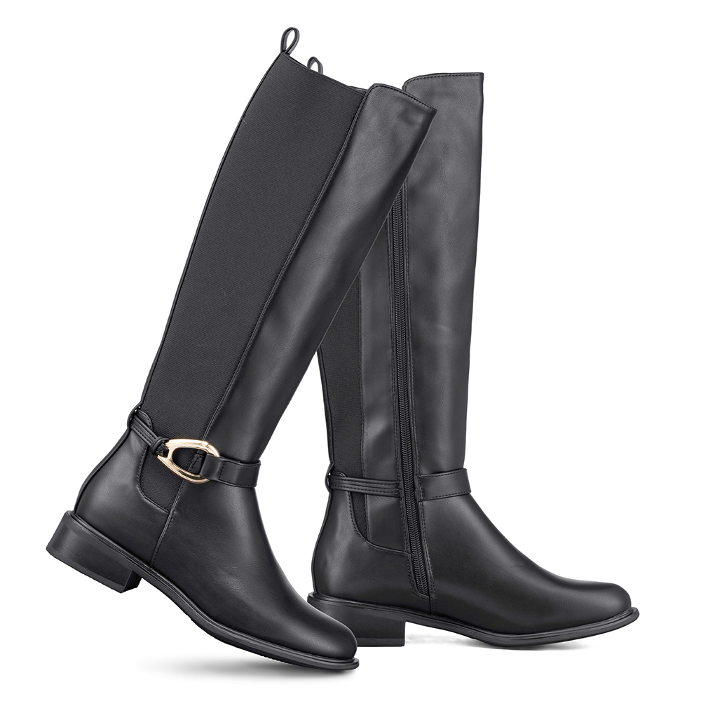 BOTA LARGA MUJER CASUAL PU MODA CLASICO WEIDE ZS70 - 6