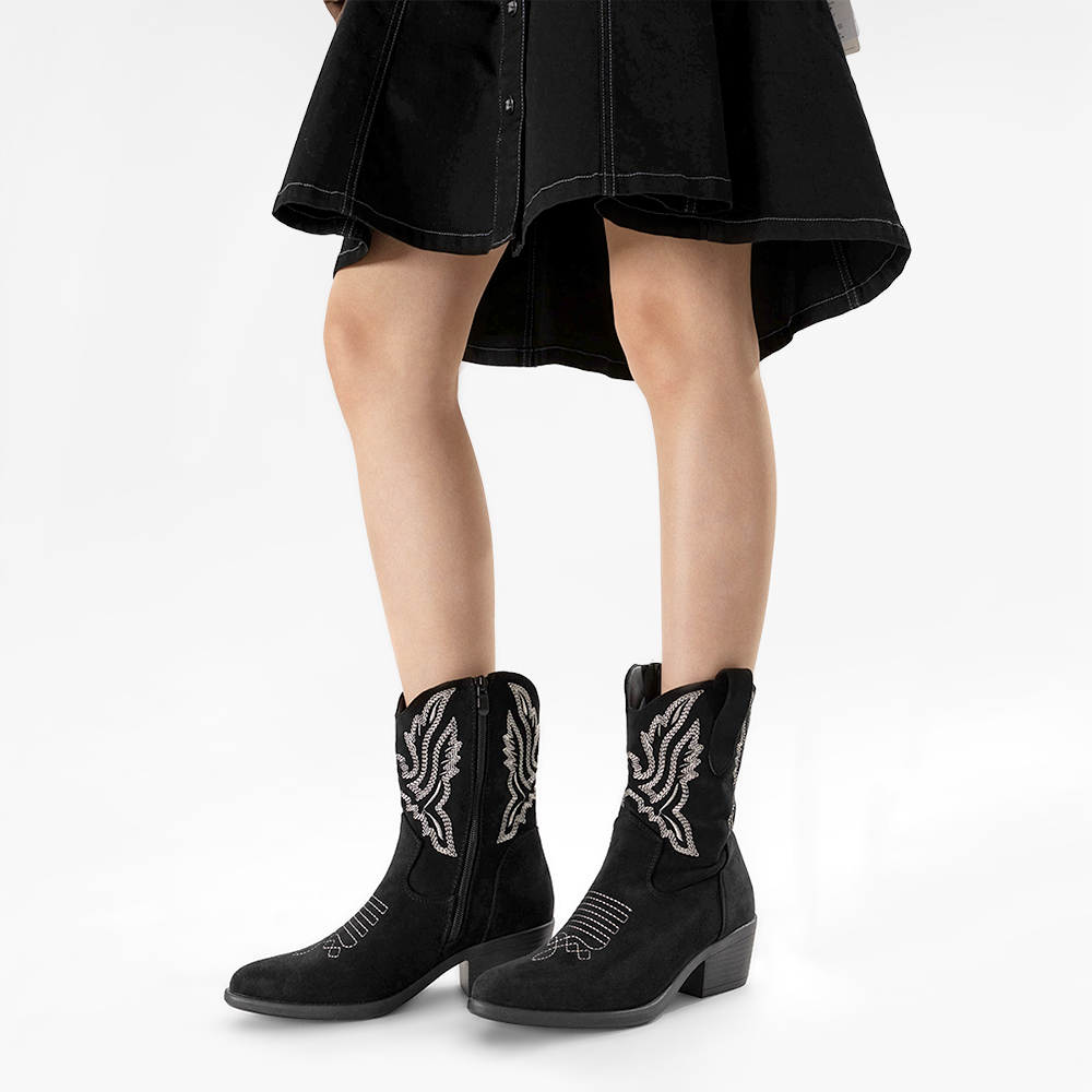 BOTA TACO MUJER ESTILO VAQUERO WEIDE CZY650 - 3