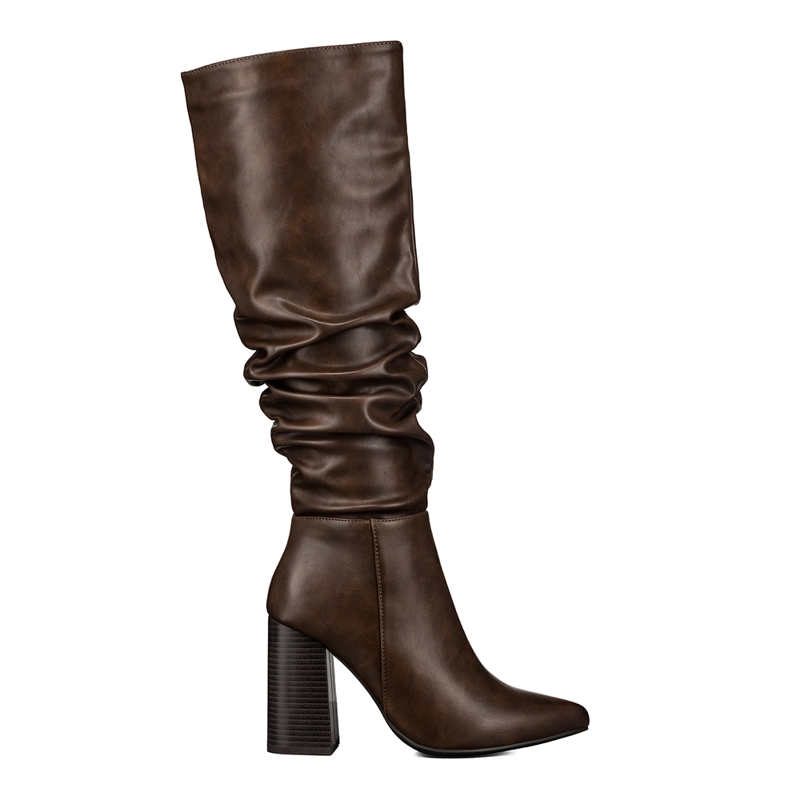 BOTA TACO MUJER CASUAL PU WEIDE CZY633 - 1