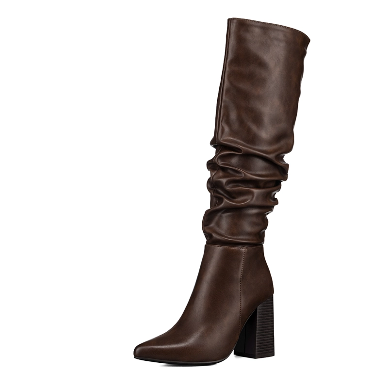 BOTA TACO MUJER CASUAL PU WEIDE CZY633 - 2
