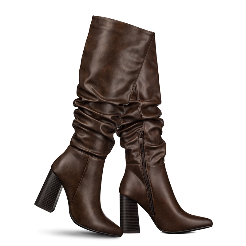 BOTA TACO MUJER CASUAL PU WEIDE CZY633 - 3