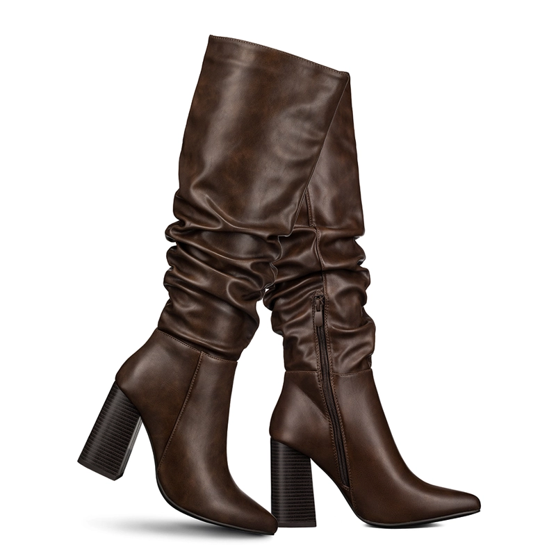 BOTA TACO MUJER CASUAL PU WEIDE CZY633 - 3