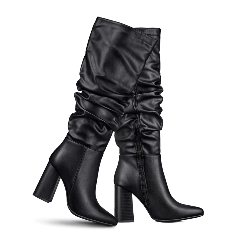 BOTA TACO MUJER CASUAL PU WEIDE CZY633 - 3