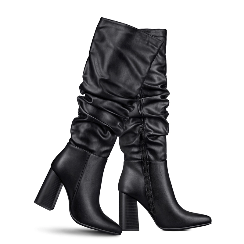 BOTA TACO MUJER CASUAL PU WEIDE CZY633 - 3