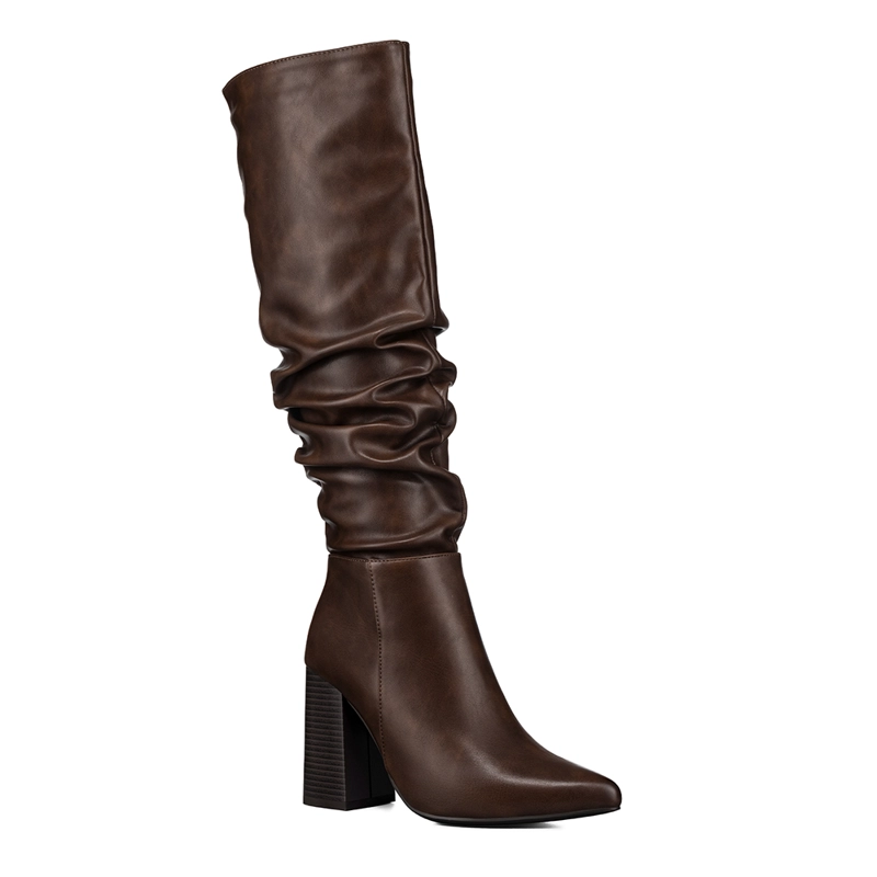 BOTA TACO MUJER CASUAL PU WEIDE CZY633 - 5