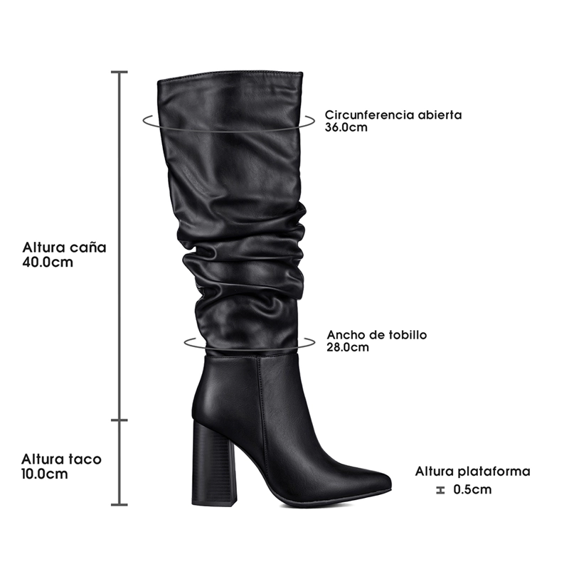 BOTA TACO MUJER CASUAL PU WEIDE CZY633 - 6