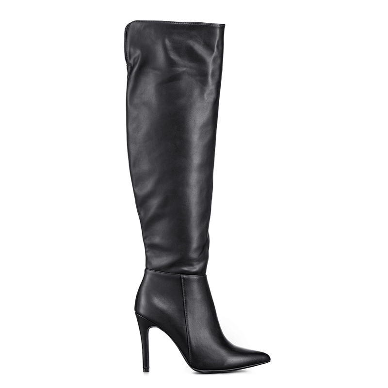BOTAS LARGAS MUJER ECO CUERO DE MODA CLASICO WEIDE CZY600 - 1