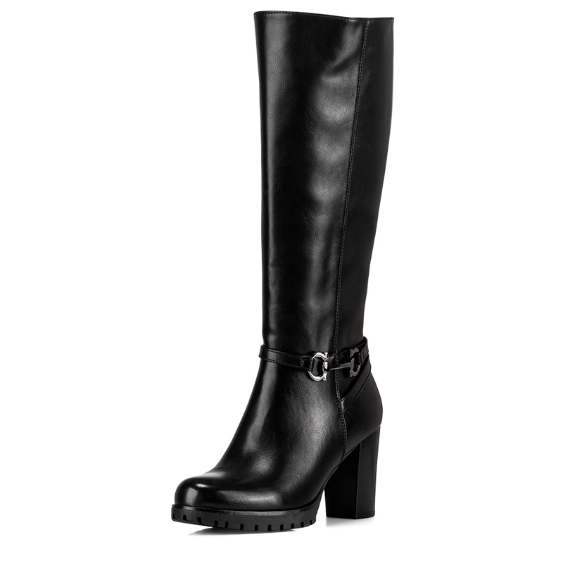 BOTA NEGRO CASUAL MUJER WEIDE QBM01 - 4