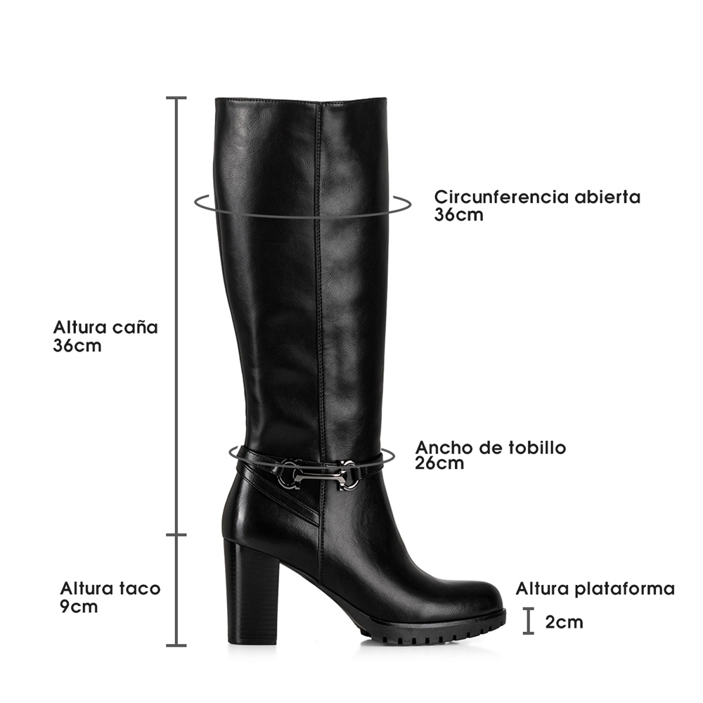 BOTA NEGRO CASUAL MUJER WEIDE QBM01 - 7