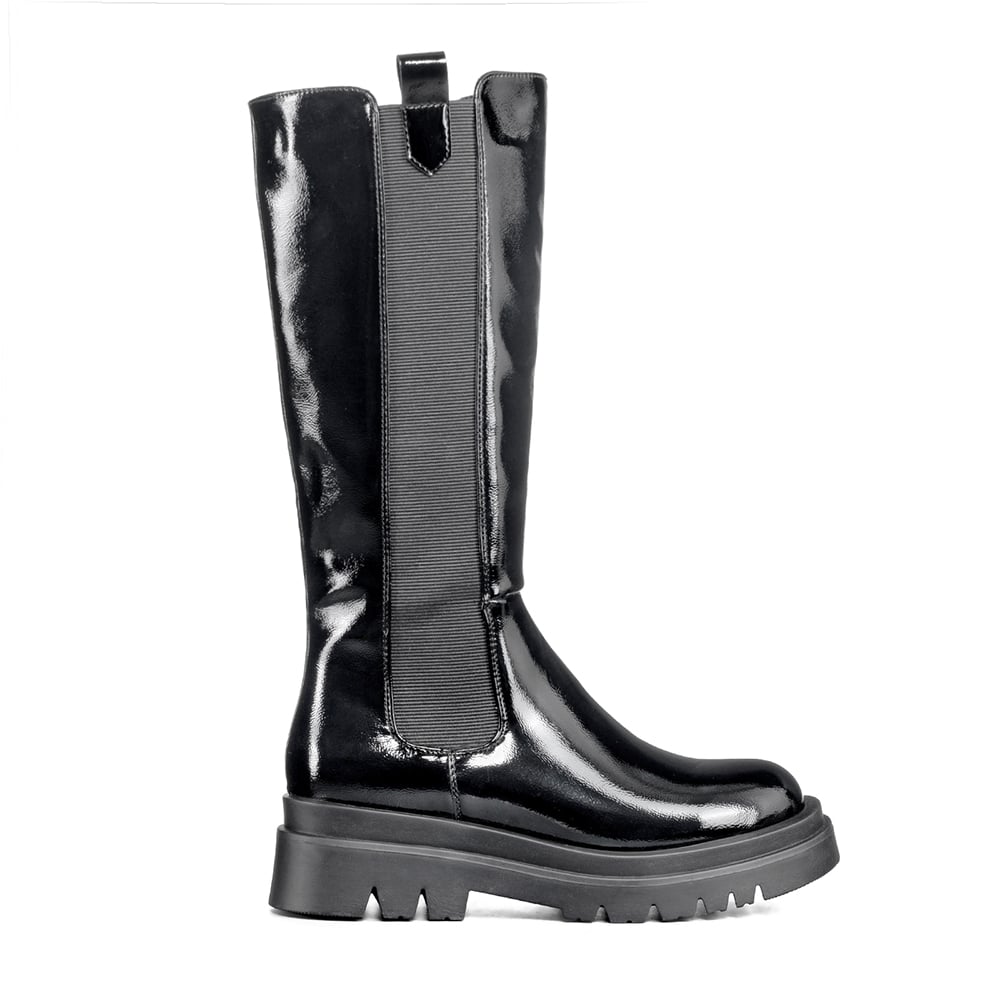 BOTAS LARGAS MUJER ECO CUERO PLATAFORMA DE MODA WEIDE DH88 - 1