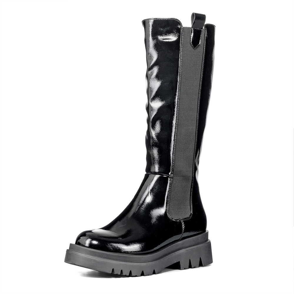 BOTAS LARGAS MUJER ECO CUERO PLATAFORMA DE MODA WEIDE DH88 - 3