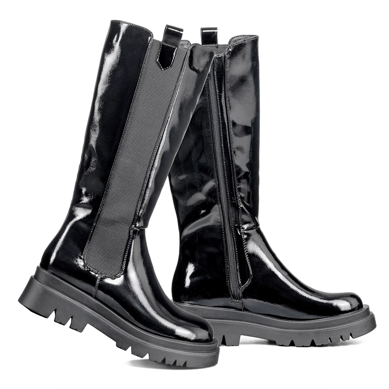 BOTAS LARGAS MUJER ECO CUERO PLATAFORMA DE MODA WEIDE DH88 - 5