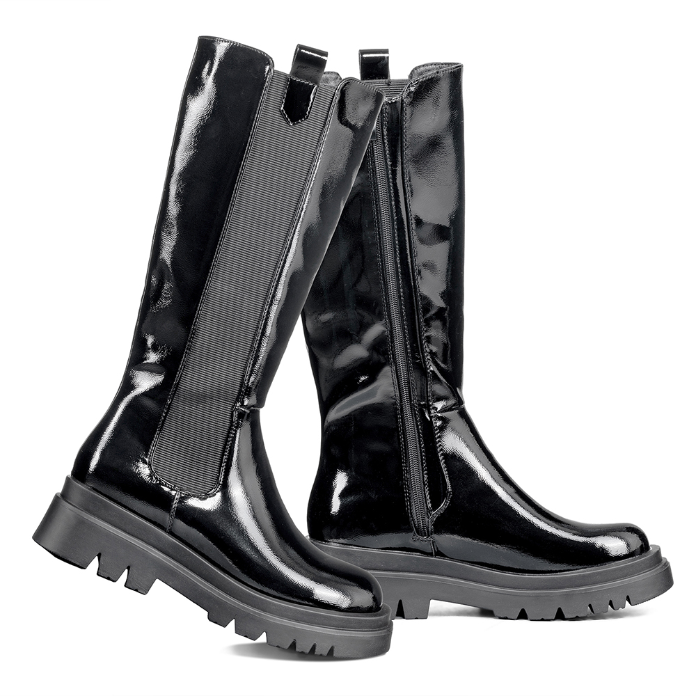 BOTAS LARGAS MUJER ECO CUERO PLATAFORMA DE MODA WEIDE DH88 - 5
