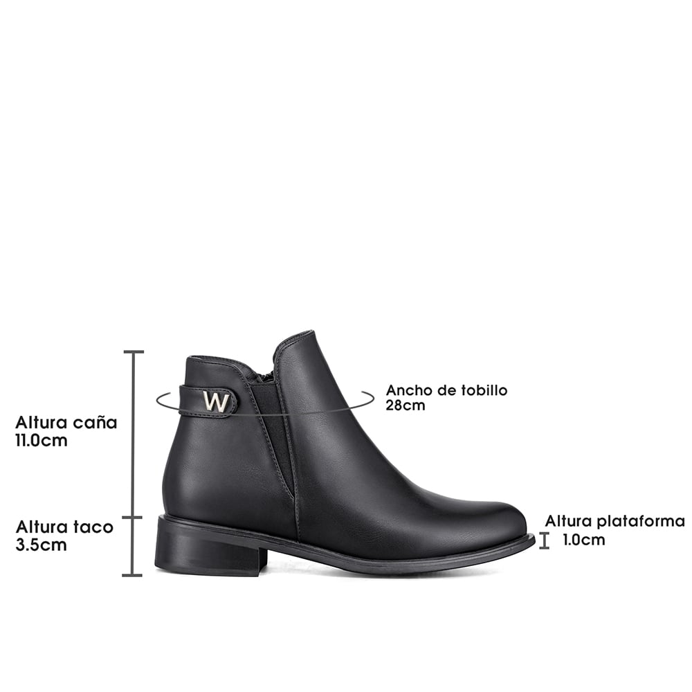 BOTIN CASUAL MUJER ECO CUERO MODA VINTAGE FORMAL WEIDE ZS63 - 7