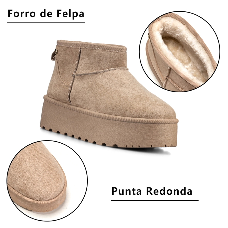 BOTIN CAQUI CASUAL MUJER WEIDE LT123 - 8