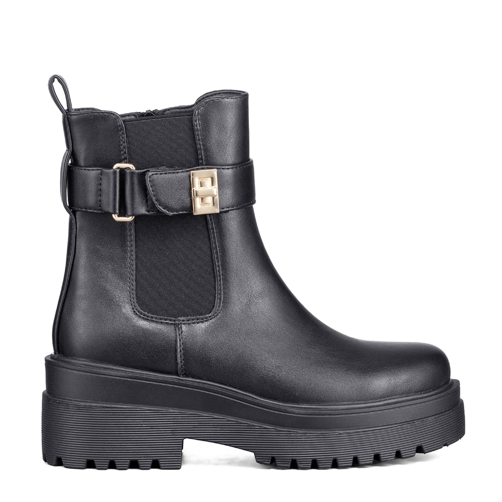 BOTIN CASUAL MUJER ECO CUERO VINTAGE PLATAFORMA WEIDE RQ81 - 1