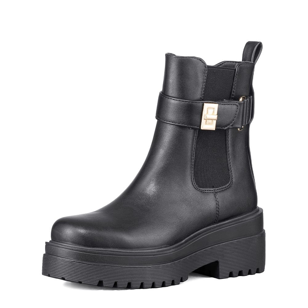 BOTIN CASUAL MUJER ECO CUERO VINTAGE PLATAFORMA WEIDE RQ81 - 5