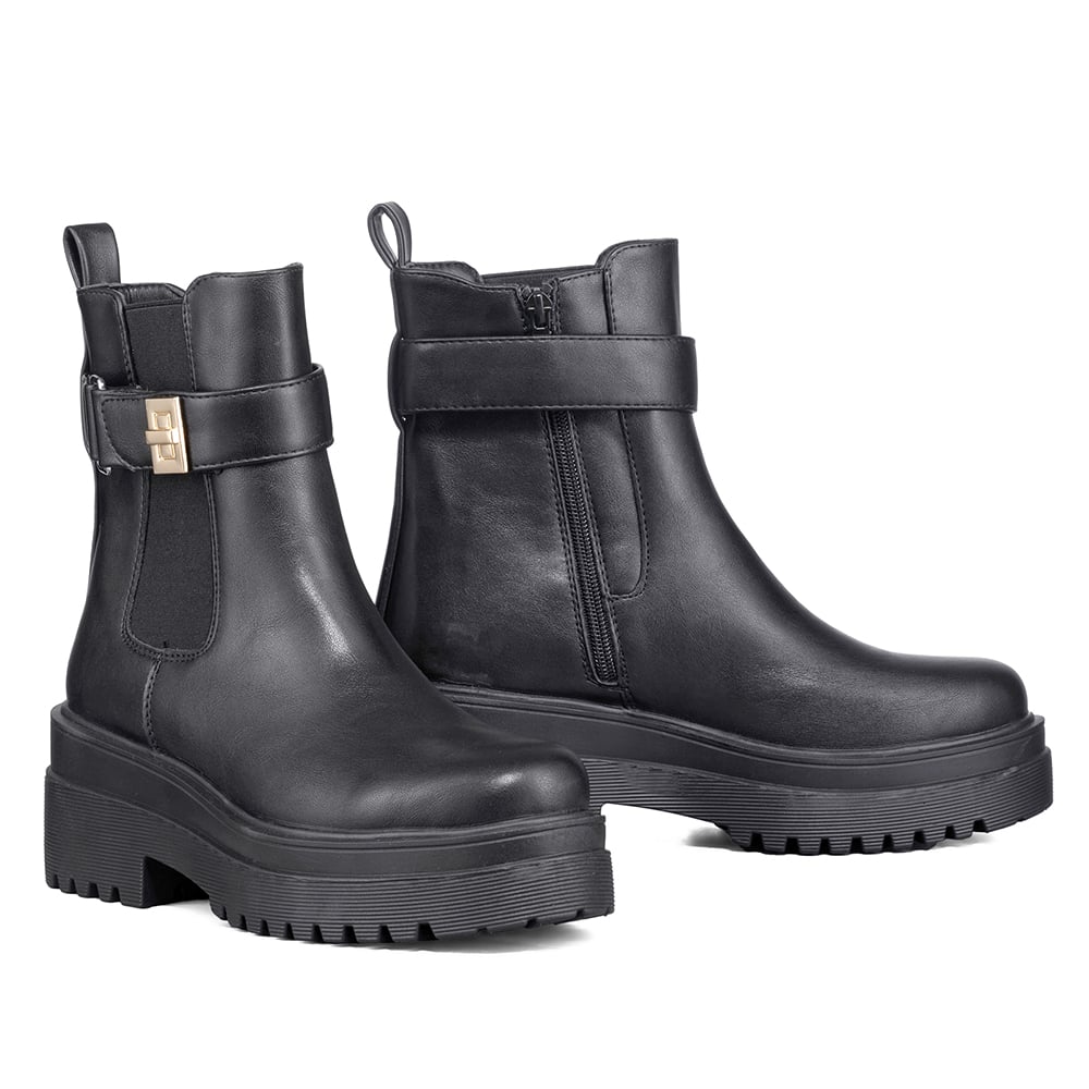 BOTIN CASUAL MUJER ECO CUERO VINTAGE PLATAFORMA WEIDE RQ81 - 6