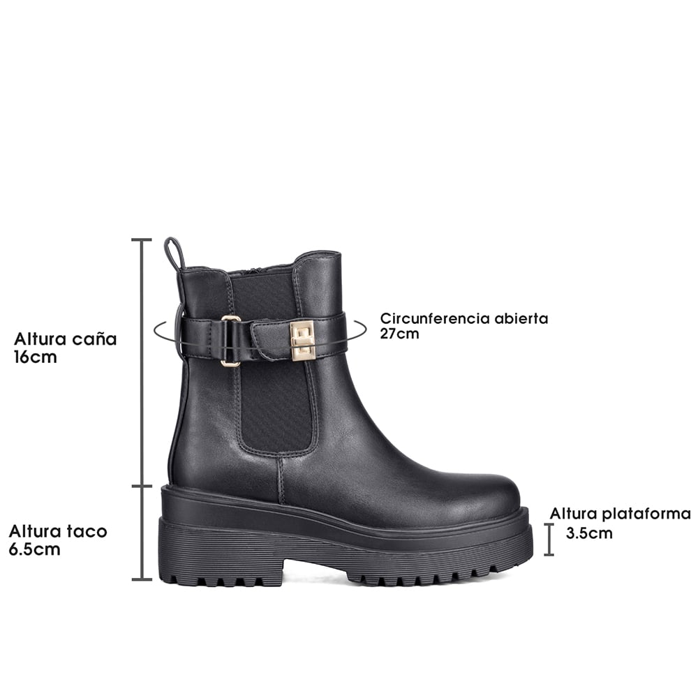 BOTIN CASUAL MUJER ECO CUERO VINTAGE PLATAFORMA WEIDE RQ81 - 7