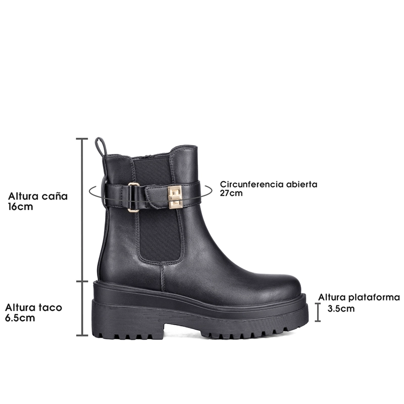 BOTIN CASUAL MUJER ECO CUERO VINTAGE PLATAFORMA WEIDE RQ81 - 7