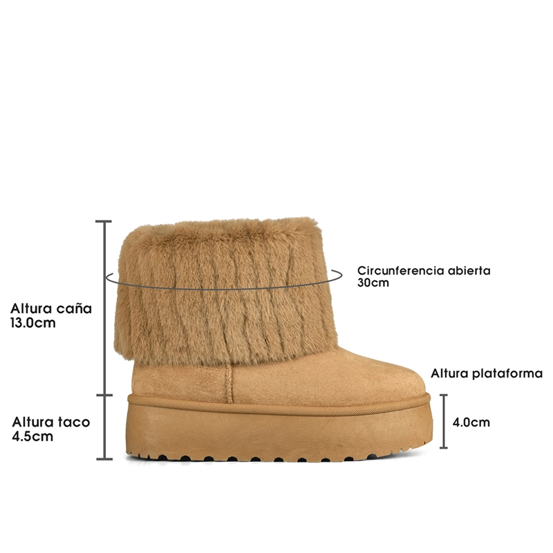 BOTIN CASUAL MUJER VINTAGE MODA TEXTIL CON FELPA WEIDE SL23 - 7