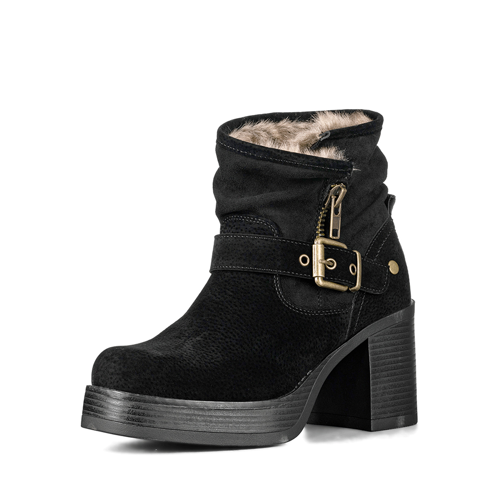 BOTIN CASUAL MUJER TACO GRUESO CON FELPA COMODO WEIDE CZY608 - 5