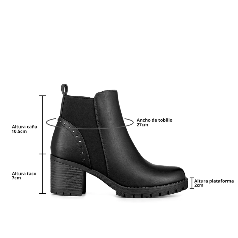 BOTIN TACO MUJER CASUAL PU WEIDE QBM17 - 7