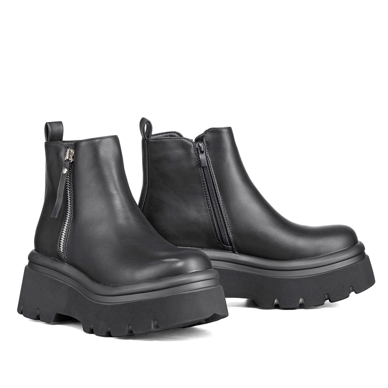 BOTIN CASUAL MUJER PLATAFORMA ANTIDESLIZANTE MODA WEIDE DH81 - 6