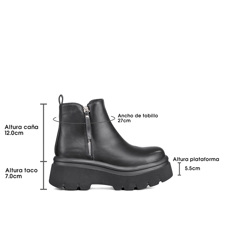 BOTIN CASUAL MUJER PLATAFORMA ANTIDESLIZANTE MODA WEIDE DH81 - 7