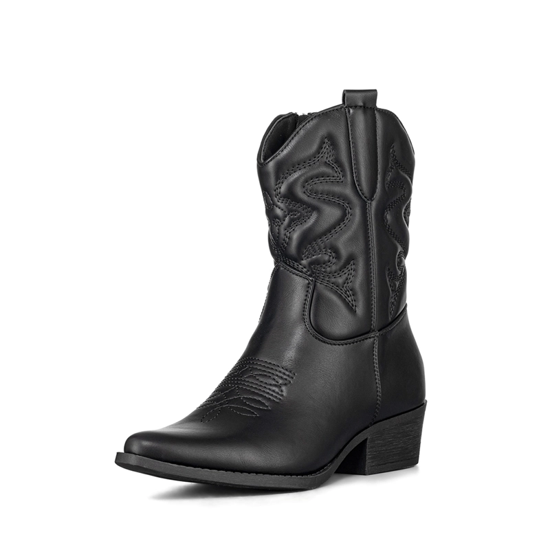 BOTIN CASUAL MUJER MODA VINTAGE COWBOY BORDADO WEIDE QBM20 - 5