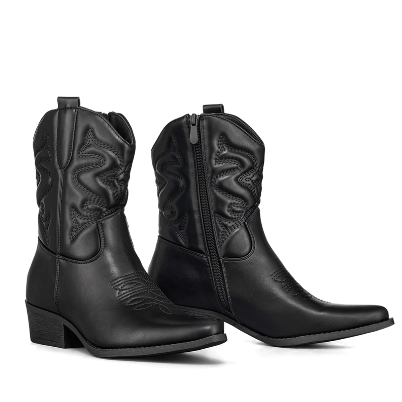 BOTIN CASUAL MUJER MODA VINTAGE COWBOY BORDADO WEIDE QBM20 - 6