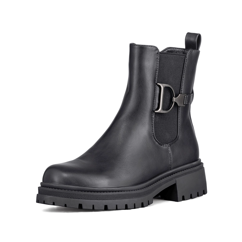 BOTIN CASUAL MUJER ECO CUERO CON FELPA COMODO WEIDE ZS60 - 1