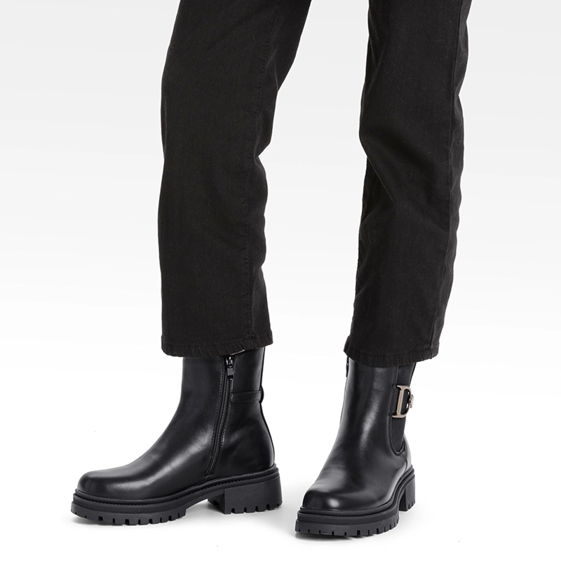 BOTIN CASUAL MUJER ECO CUERO CON FELPA COMODO WEIDE ZS60 - 3