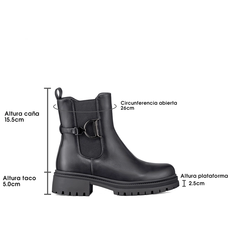 BOTIN CASUAL MUJER ECO CUERO CON FELPA COMODO WEIDE ZS60 - 7