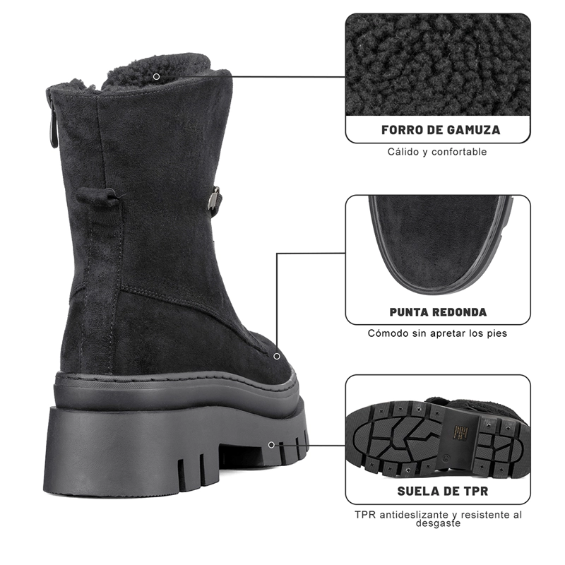 BOTIN CASUAL MUJER PLATAFORMA VINTAGE WEIDE HX503 - 9