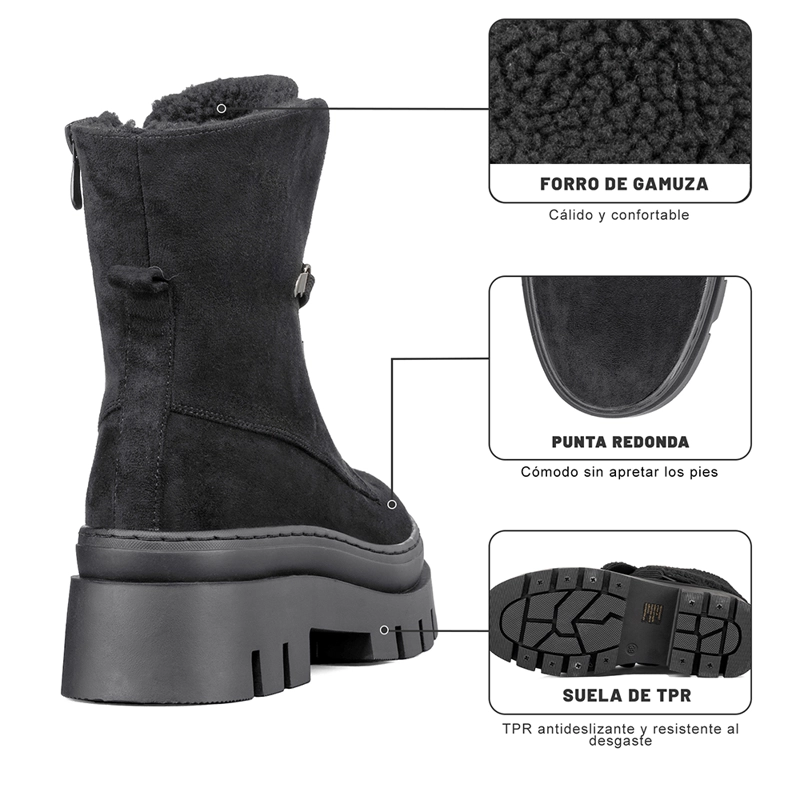 BOTIN CASUAL MUJER PLATAFORMA VINTAGE WEIDE HX503 - 9