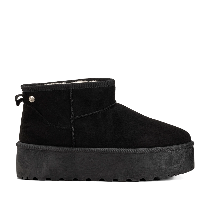 BOTIN NEGRO CASUAL MUJER WEIDE LT123 - 1