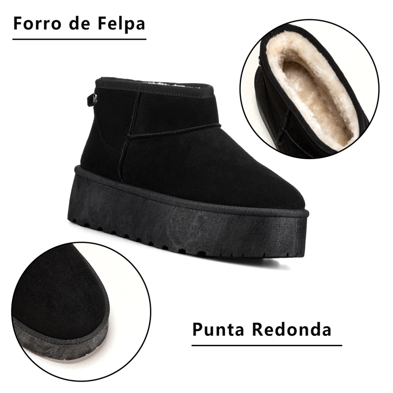 BOTIN NEGRO CASUAL MUJER WEIDE LT123 - 8