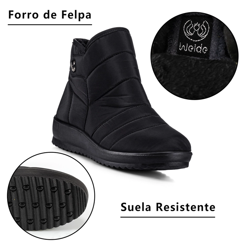 BOTIN NEGRO CASUAL MUJER WEIDE TFA189 - 8