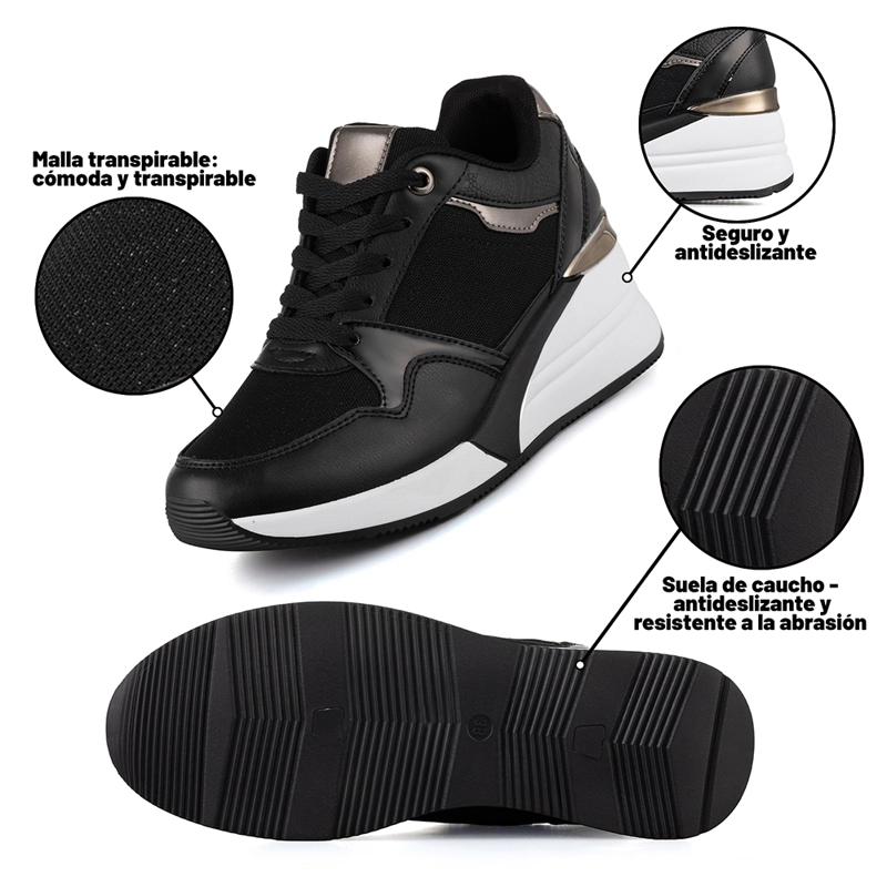 ZAPATILLA CASUAL MUJER DEPORTIVA URBANA MODA WEIDE JLL015 - 8