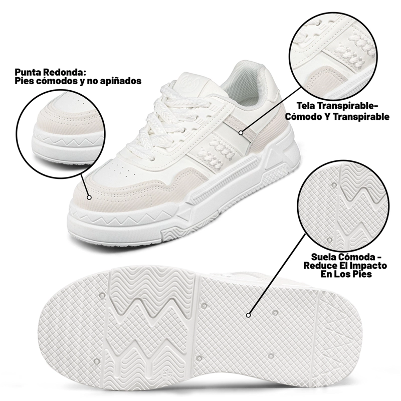 ZAPATILLA DEPORTIVA CASUAL DE COLORES MUJER WEIDE LT135 - 8
