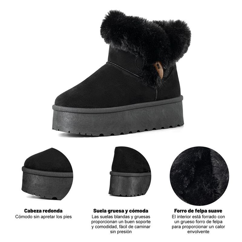 BOTIN CASUAL MUJER PU TEXIL VINTAGE ANTIDESLIZANTE WEIDE LT201 - 8