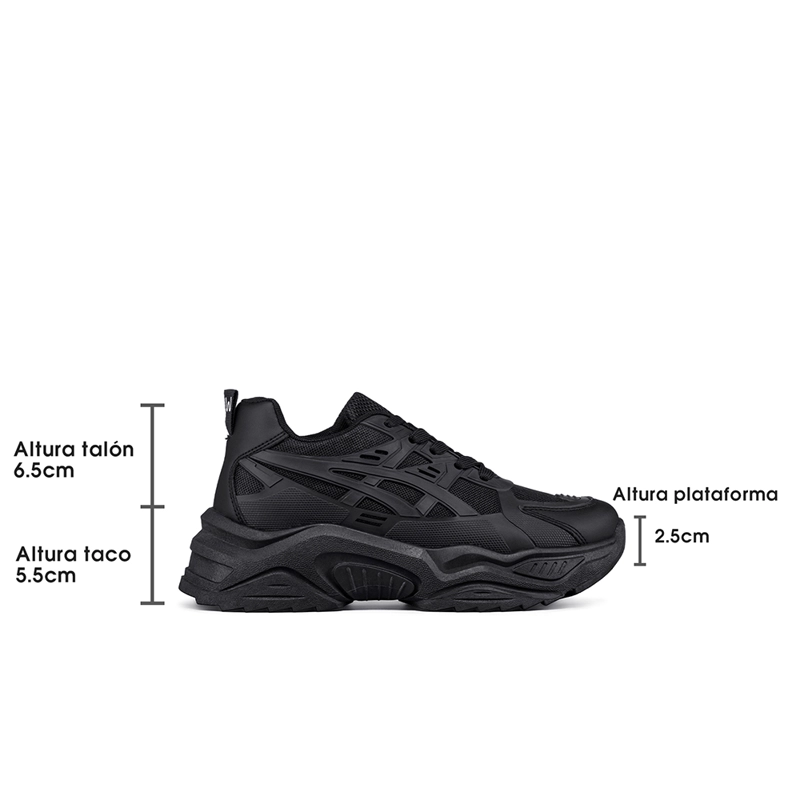 ZAPATILLA DEPORTIVA CASUAL MUJER MODA PLATAFORMA WEIDE LT612 - 6