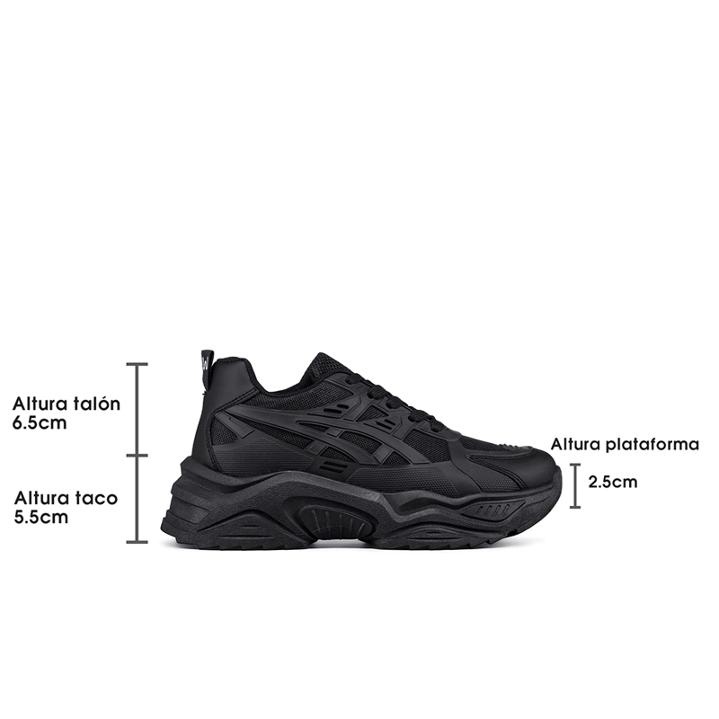 ZAPATILLA DEPORTIVA CASUAL MUJER MODA PLATAFORMA WEIDE LT612 - 6