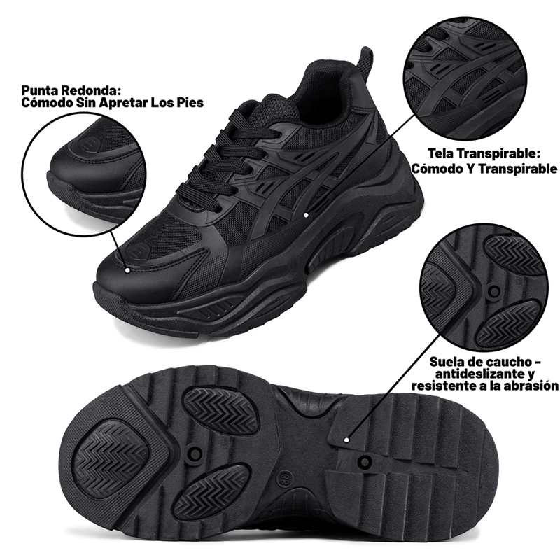 ZAPATILLA DEPORTIVA CASUAL MUJER MODA PLATAFORMA WEIDE LT612 - 7