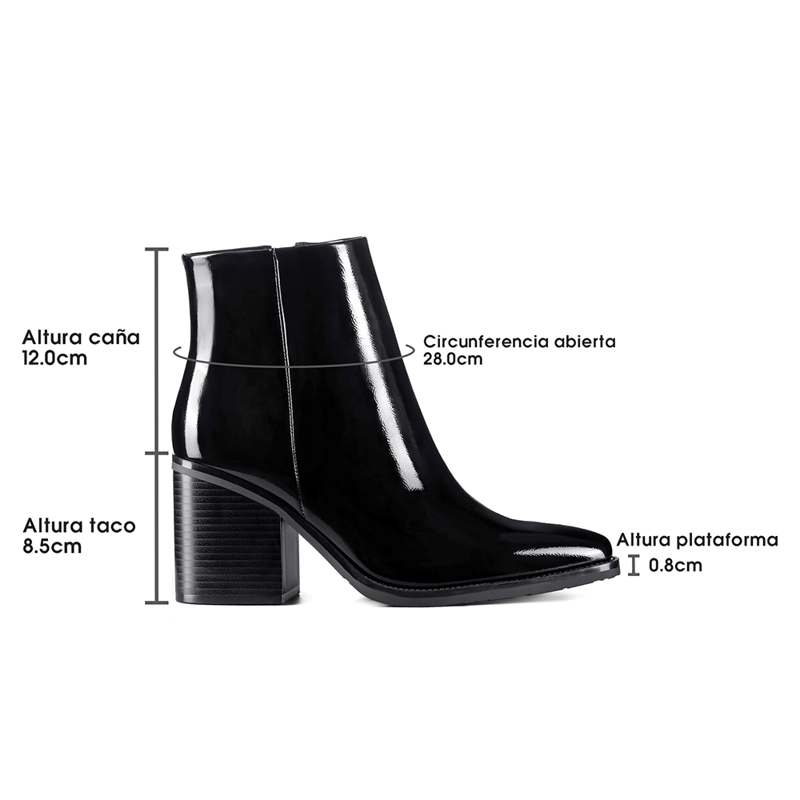 BOTIN TACO MUJER CASUAL PU WEIDE CZY656 - 8