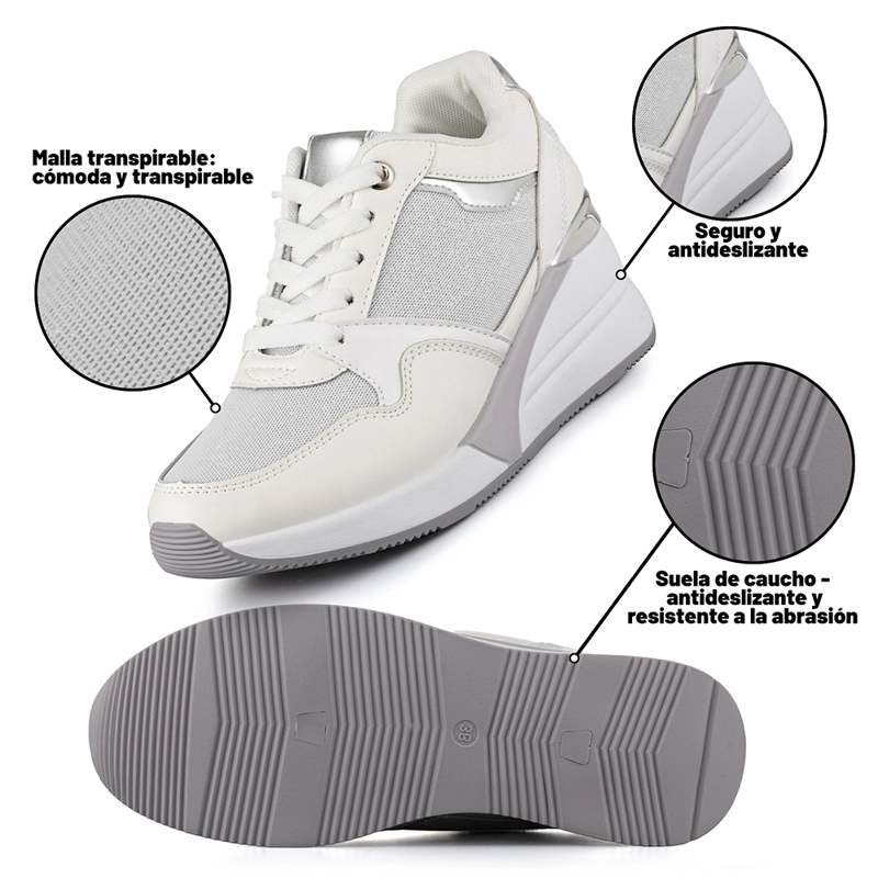 ZAPATILLA CASUAL MUJER DEPORTIVA URBANA MODA WEIDE JLL015 - 7