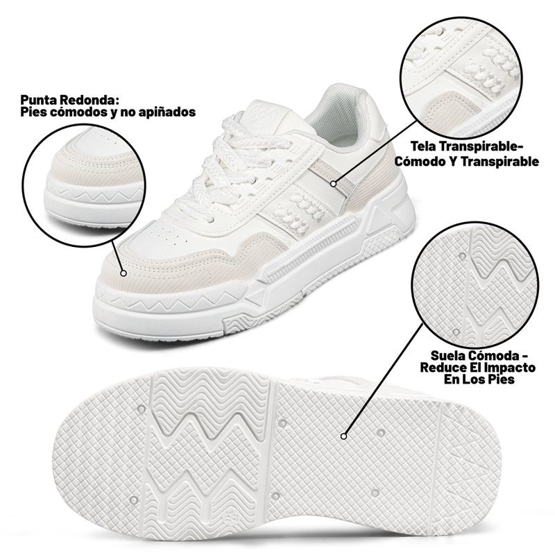 ZAPATILLA DEPORTIVA CASUAL DE COLORES MUJER WEIDE LT135 - 8